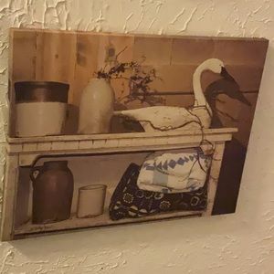 Billy Jacobs 12” x 16” Canvas Print “A Few Treasures” Pristine  Farmhouse